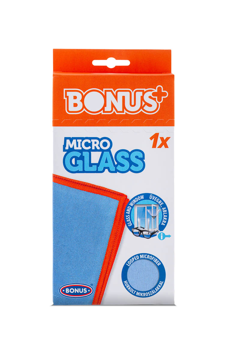 BONUS MIKROFIBRE ÜVEGTÖRLŐ KENDŐ 1DB-OS